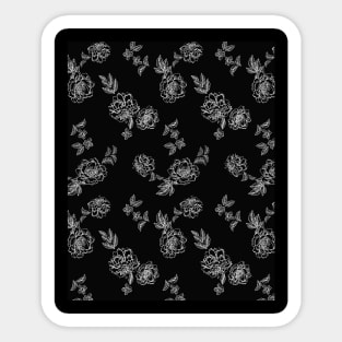 Peony Flowers Pattern Sticker